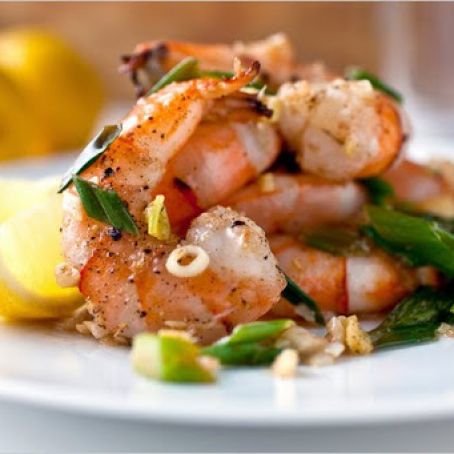 SAUTEED SHRIMP w/COCONUT OIL, GINGER & CORIANDER