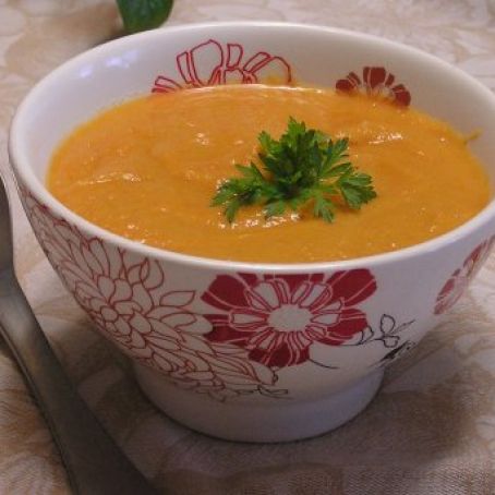 Spiced Carrot Cauliflower Soup