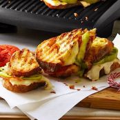 Crispy Prosciutto Caprese Panini with Shoestring Fries
