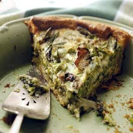 Mushroom Asparagus Quiche