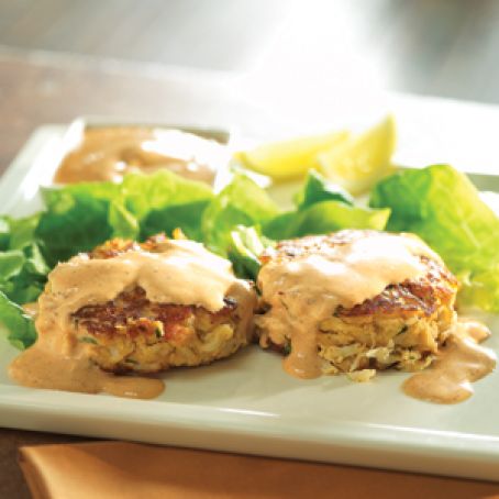 CAROLINA CRAB CAKES WITH ZESTY REMOULADE SAUCE