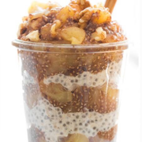 Vegan - Apple Pie Chia Seed Jam + Breakfast Parfait