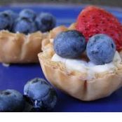Patriotic Cheesecake Tarts