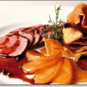 PECHUGA DE PATO CON MANZANA