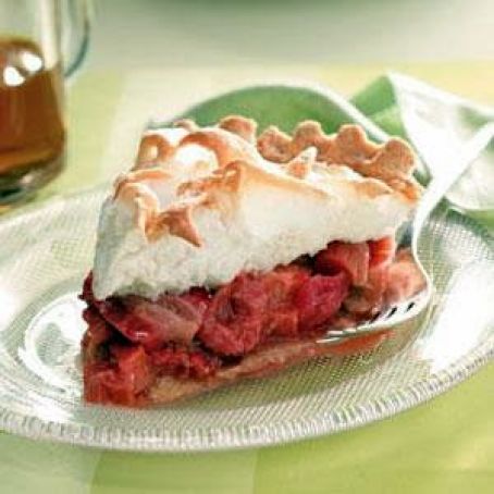 Strawberry-Rhubarb Meringue Pie