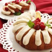 White Chocolate Raspberry Bundt Cake