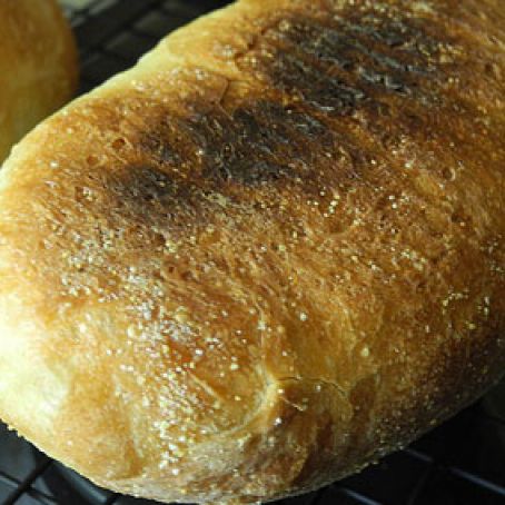 Italian Bread Baked on a Pizza Stone