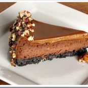 Chocolate Cheesecake with Caramel Ganache
