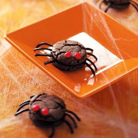 Creepy Spider Cookies
