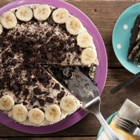 Chocolate Peanut Butter and Banana Icebox Cake