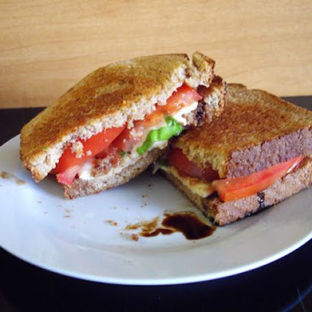 Grilled Caprese Sandwich with Balsamic Reduction