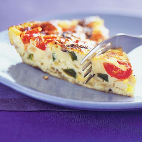 Mushroom, Pepper, and Fontina Frittata