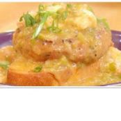 Open-Faced Gumbo Burgers