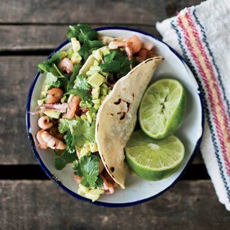 Seafood-Chorizo Tacos