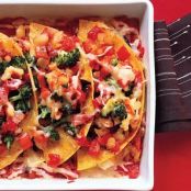 Cheesy Shrimp Enchilada Bake
