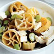 Wagon-Wheel Pasta & Goat Cheese