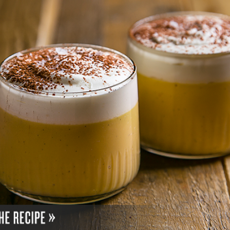 Maple Pot de Crème with Bourbon Cream