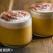 Maple Pot de Crème with Bourbon Cream