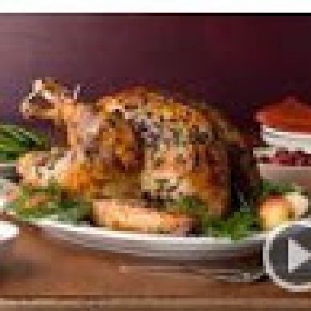 Brined Herb-Crusted Turkey with Apple Cider Gravy