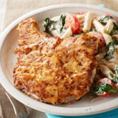 Caesar Pork Chops & Pasta