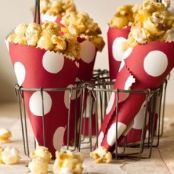 CARAMEL CORN WITH SMOKED ALMONDS AND FLEUR DE SEL