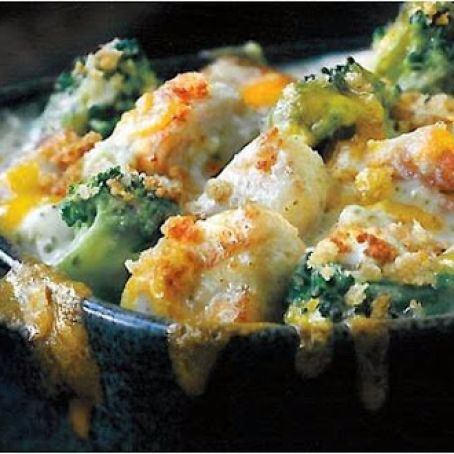 Easy Chicken Broccoli Divan with Fusilli