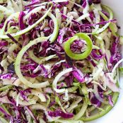 Spiralized Apple and Cabbage Slaw