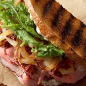 G. Garvin’s Roast Beef Sandwich with Sun Dried Tomatoes & Onions