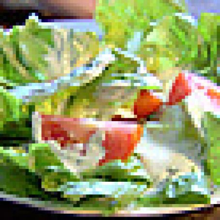 Bibb Salad with Basil Green Goddess Dressing