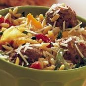 Parmesan Orzo and Meatballs