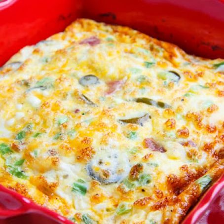 Ham and Cheese Egg Casserole
