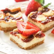 Strawberry Lemon Cheesecake Bars