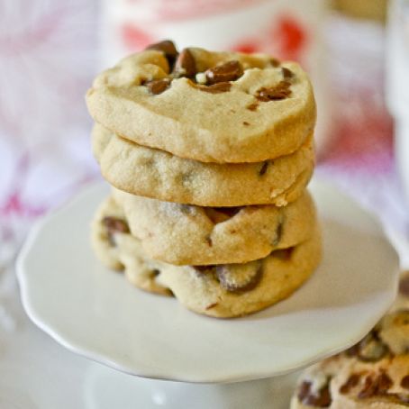 Peanut Butter Chocolate Chip Shortbread Cookies | Full Fork Ahead