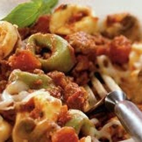 Slow Cooker Cheesy Italian Tortellini