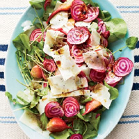 Beet Salad with Watercress and Fresh Pecorino