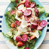 Beet Salad with Watercress and Fresh Pecorino