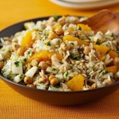 Rice Salad with Fennel, Orange and Chickpeas