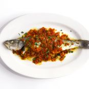 Branzino with Herbs and Tomato Jam
