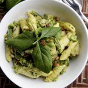 Pea and Avocado Penne