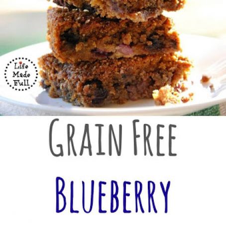 Blueberry Crumble Bars (Grain/Gluten/Dairy-Free)
