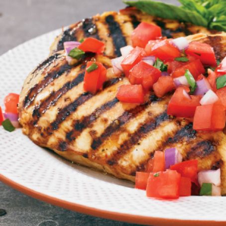 Marinated Chicken Bruschetta