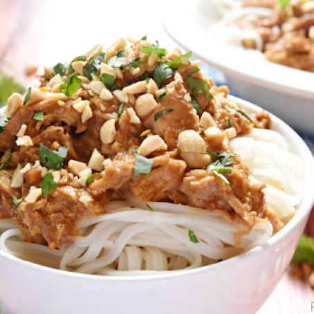 BREAST****Slow Cooker Chicken with Thai Peanut Sauce
