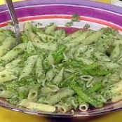 Penne with Sugar  Snap Peas and Arugula Pesto
