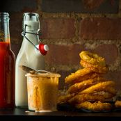 Vidalia Onion Rings with Beer Mustard