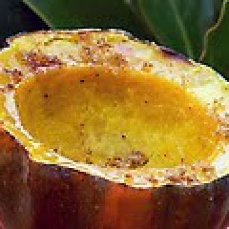 Baked Acorn Squash with Brown Sugar and Butter