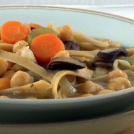 Chickpea Noodle Soup