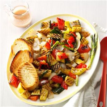 Grilled Veggies with Mustard Vinaigrette