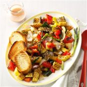 Grilled Veggies with Mustard Vinaigrette