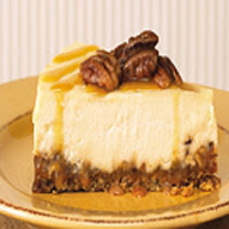Praline Cheesecake with Hazelnut Crust