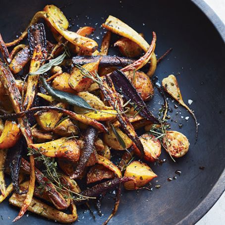 Roasted Root Vegetables with Tamari